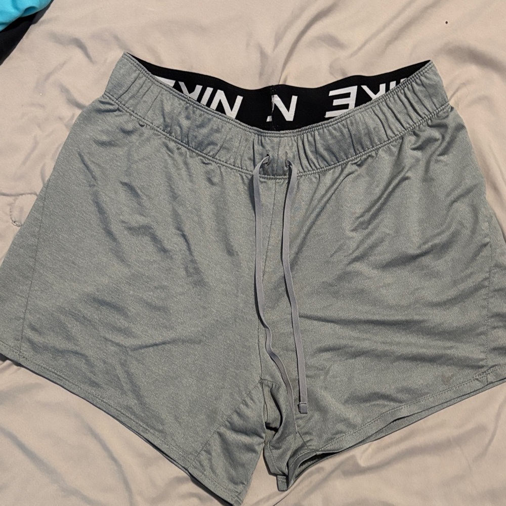 Nike Women's Athletic Shorts in Light Gray